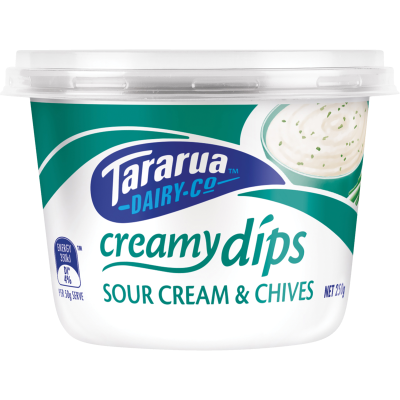 Tararua Sour Cream & Chives Creamy Dip