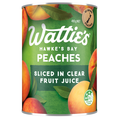 Wattie's Peaches Sliced In Clear Fruit Juice