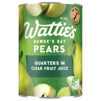 Wattie's Pear Quarters In Clear Fruit Juice