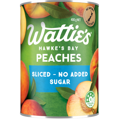 Wattie's Peach Slices With No Added Sugar