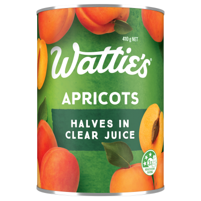 Wattie's Apricot Halves In Clear Juice