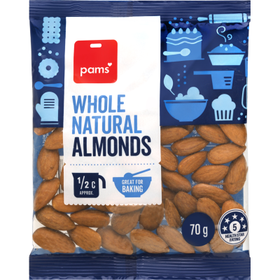 Pams Whole Natural Almonds