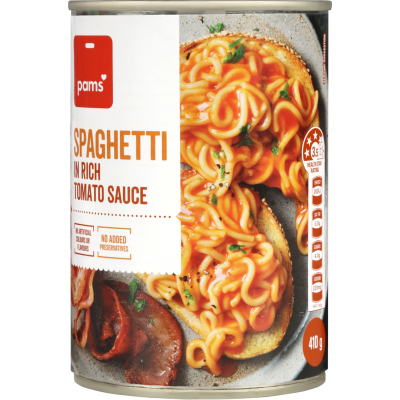 Pams Spaghetti In Rich Tomato Sauce