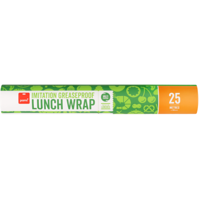 Pams Imitation Greaseproof Lunchwrap 25m x 300mm