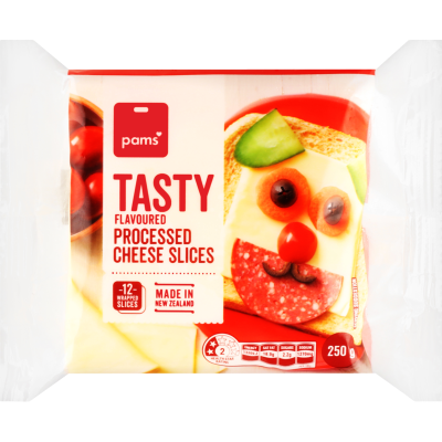 Pams Tasty Flavoured Processed Cheese Slices