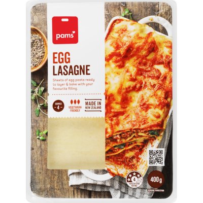 Pams Egg Lasagne Sheets