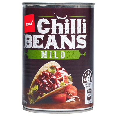 Pams Mild Chilli Beans