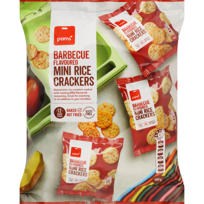 Pams Barbecue Flavoured Mini Rice Crackers