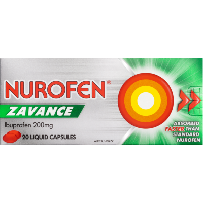 Nurofen Zavance Fast Pain Relief Liquid Capsules