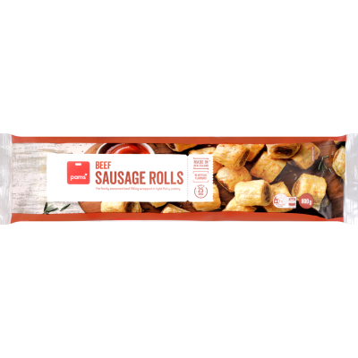Pams Beef Sausage Rolls