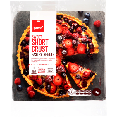 Pams Sweet Short Crust Pastry Sheets
