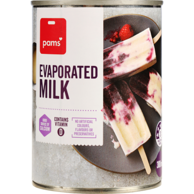 Pams Evaporated Milk
