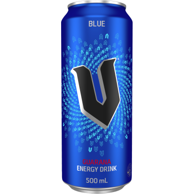 V Blue Guarana Energy Drink