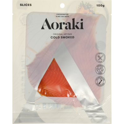 Aoraki Smokehouse Original Artisan Cold Smoked Salmon Slices