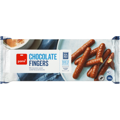 Pams Chocolate Fingers Biscuits