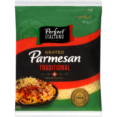 Perfect Italiano Traditional Grated Parmesan Cheese