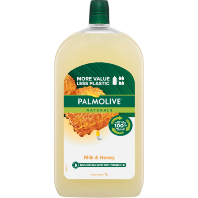 Palmolive Naturals Moisturising Milk & Honey Liquid Hand Wash Refill