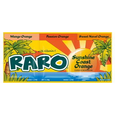 Raro Sunshine Coast Orange Flavoured Beverage Mix