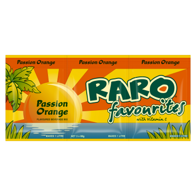 Raro Favourites Passion Orange Flavoured Beverage Mix