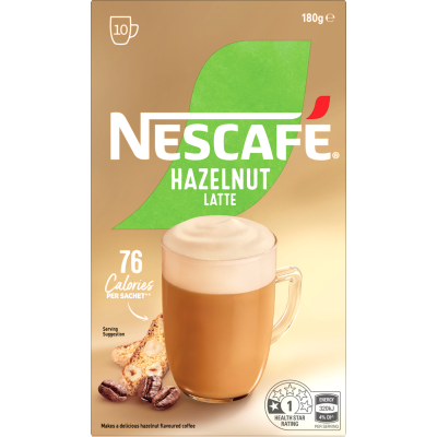 Nescafe Hazelnut Latte Coffee Sachets