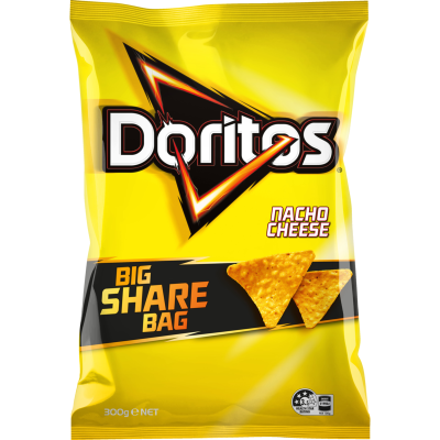 Doritos Nacho Cheese Corn Chips Party Bag Share Pack
