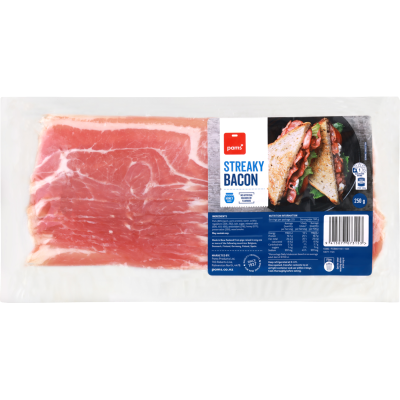 Pams Streaky Bacon