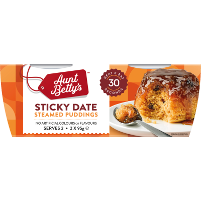 Aunt Betty's Sticky Date Steamed Puddings