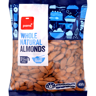 Pams Whole Natural Almonds