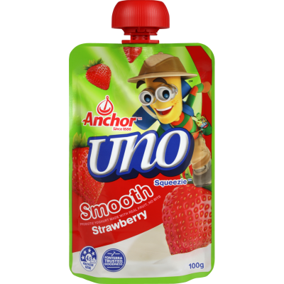 Anchor Uno Squeezie Smooth Strawberry Yoghurt