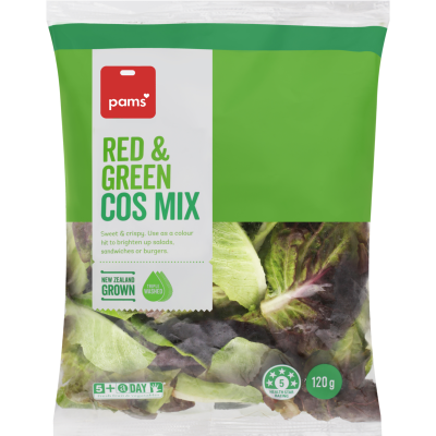 Pams Fresh Green & Red Cos Mix