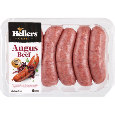 Hellers Craft Angus Beef Sausages