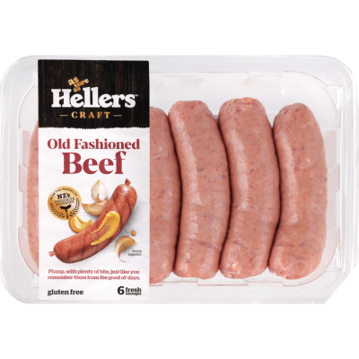 Hellers Craft Old Fashioned Beef Sausages