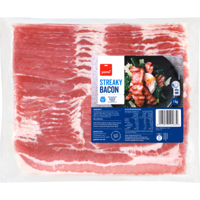Pams Streaky Bacon