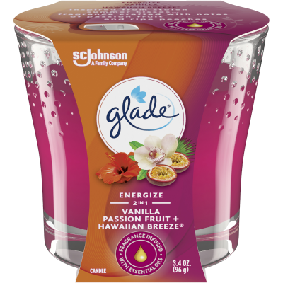 Glade 2 In 1 Vanilla Passionfruit & Hawaiian Breeze Candle