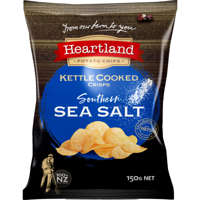 Heartland Kettle Cooked Southern Sea Salt Potato Chips