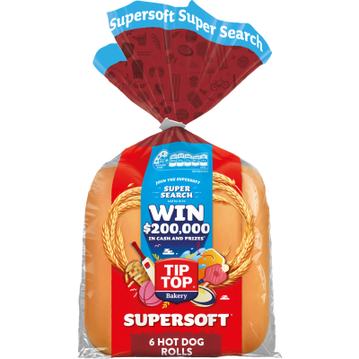Tip Top Supersoft Hot Dog Rolls