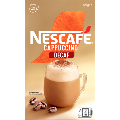 Nescafe Cappuccino Decaf Coffee Sachets