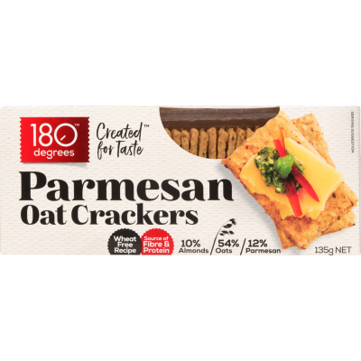 180 Degrees Parmesan Oat Crackers