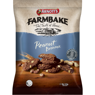 Arnott's Farmbake Peanut Brownie Biscuits