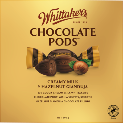 Whittaker's Hazelnut Gianduja Chocolate Pods Giftbox