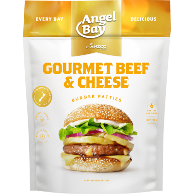 Angel Bay Gourmet Beef & Cheese Burger Patties