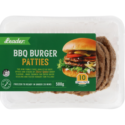 Leader BBQ Burger Patties