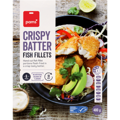 Pams Crispy Batter Fish Fillets