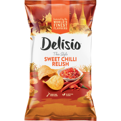 Bluebird Delisio Thai Style Sweet Chilli Relish Potato Chips