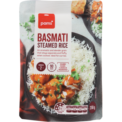 Pams Basmati Steamed Rice