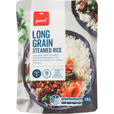 Pams Long Grain Steamed Rice