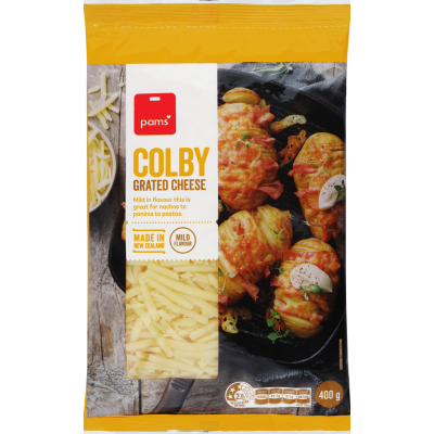 Pams Grated Cheese Colby