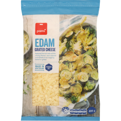 Pams Edam Grated Cheese
