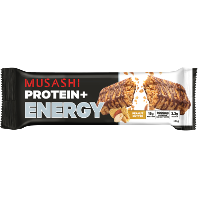 Musashi Peanut Butter Protein+ Energy Bar