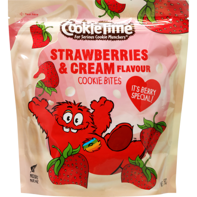 Cookie Time Strawberries & Cream Flavour Cookie Bites